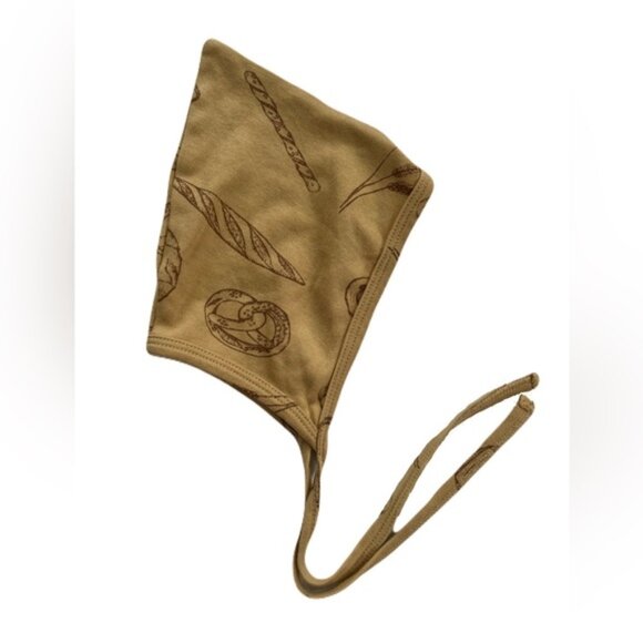None Other - Kate Quinn Tan Bread Print Kids Hat